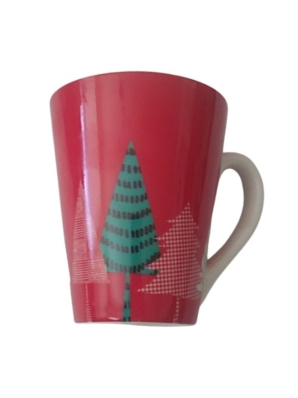 Starbucks Red Modern Christmas Trees Mug, 13.8 oz